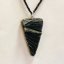 Load image into Gallery viewer, Crystal Pendants on Small Black Bead Chain Statement Necklaces