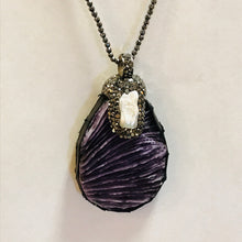 Load image into Gallery viewer, Crystal Pendants on Small Black Bead Chain Statement Necklaces