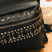 Load image into Gallery viewer, Crossbones Laced and Studded Backpack
