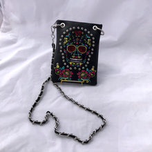 Load image into Gallery viewer, Sugar Skull Crossbody Purse- More Colors Available!