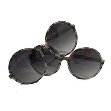 Load image into Gallery viewer, round floral sunglasses
