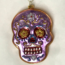 Load image into Gallery viewer, Sugar Skull Sugar Cookie Ornaments