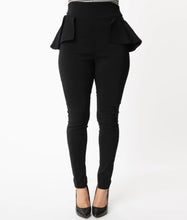 Load image into Gallery viewer, Grable Black Peplum Pants