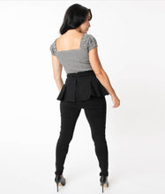 Load image into Gallery viewer, Grable Black Peplum Pants