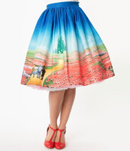 Load image into Gallery viewer, Wizard of Oz Yellow Brick Road Gellar Swing Skirt