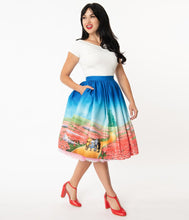 Load image into Gallery viewer, Wizard of Oz Yellow Brick Road Gellar Swing Skirt