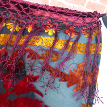 Load image into Gallery viewer, Aphrodite Burgundy Velvet Floral Burnout Kimono