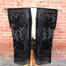 Load image into Gallery viewer, Artemis Black Velvet Floral Burnout Kimono