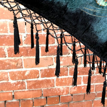 Load image into Gallery viewer, Hera Velvet Beaded Peacock Poncho