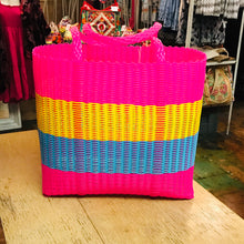 Load image into Gallery viewer, Recycled Woven Totes- Medium- More Colors Available