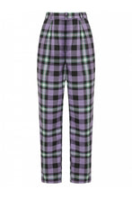Load image into Gallery viewer, Rada Purple Hocus Pocus Check Trousers