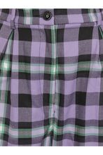 Load image into Gallery viewer, Rada Purple Hocus Pocus Check Trousers