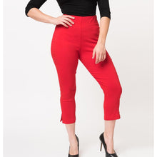 Load image into Gallery viewer, Red Capri Pants