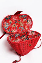 Load image into Gallery viewer, Red Heart Rattan Wicker Purse