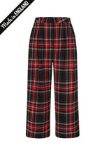Load image into Gallery viewer, Red and Black Plaid Riot Culottes