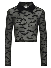 Load image into Gallery viewer, Roo Bat Mesh Crop Top