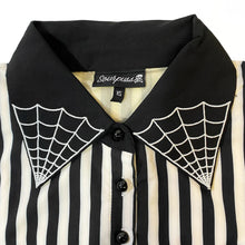 Load image into Gallery viewer, Cream and Black Stripe Lydia Dress