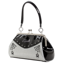 Load image into Gallery viewer, Silver Webbed Widow Handbag