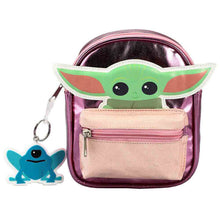 Load image into Gallery viewer, The Child Pink Metallic Micro Convertible Backpack Purse