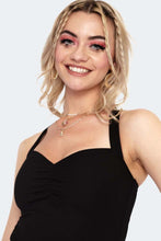 Load image into Gallery viewer, Black Sweetheart Halter Top