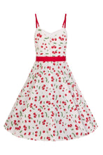 Load image into Gallery viewer, Sweetie White Cherry Dress