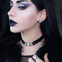 Load image into Gallery viewer, Triple Goddess Ribbon Choker Necklace