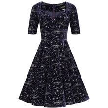 Load image into Gallery viewer, Trixie Celestial Velvet Swing Dress