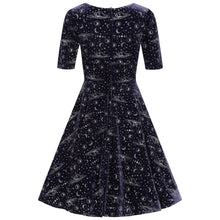 Load image into Gallery viewer, Trixie Celestial Velvet Swing Dress
