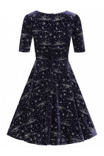 Load image into Gallery viewer, Trixie Celestial Velvet Swing Dress