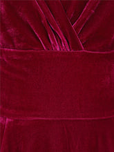 Load image into Gallery viewer, Midnight Magenta Trixie Velvet Doll Dress