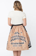 Load image into Gallery viewer, Ouija Board Print Gellar Swing Skirt