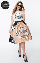 Load image into Gallery viewer, Ouija Board Print Gellar Swing Skirt