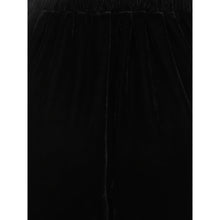 Load image into Gallery viewer, Virginia Black Velvet Wide Leg Trousers