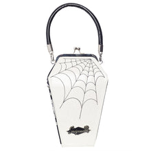 Load image into Gallery viewer, Coffin Sparkle Purse- Black and White