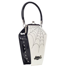 Load image into Gallery viewer, Coffin Sparkle Purse- Black and White