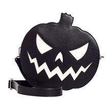 Load image into Gallery viewer, Pumpkin Sparkle Purse- Black and White