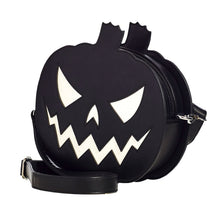 Load image into Gallery viewer, Pumpkin Sparkle Purse- Black and White