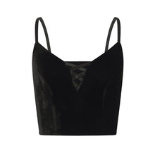Load image into Gallery viewer, Xia Velvet Crop Top