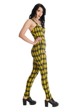 Load image into Gallery viewer, Yellow Plaid Jumpsuit