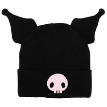 Load image into Gallery viewer, Kuromi 3D Plushie Ears Beanie Hat
