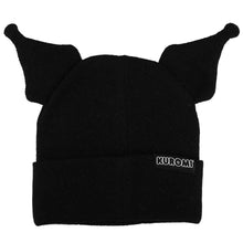 Load image into Gallery viewer, Kuromi 3D Plushie Ears Beanie Hat
