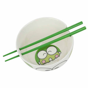 Keroppi Ramen Bowl with Chopsticks