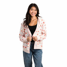 Load image into Gallery viewer, Cinnamoroll Strawberries Pink Zip Up Hoodie
