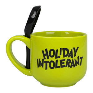 The Grinch "Holiday Intolerant" Ceramic Soup Mug with Spoon