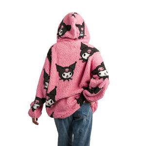 Kuromi Sherpa Fleece Hoodie