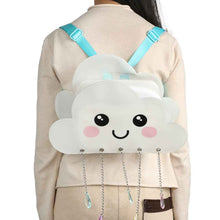 Load image into Gallery viewer, Smiley Cloud Semi-Translucent Mini Backpack
