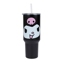 Load image into Gallery viewer, Kuromi Face Stainless Steel Tumbler
