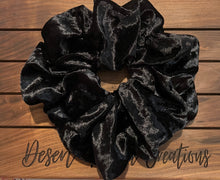 Load image into Gallery viewer, Black Velvet Scrunchie
