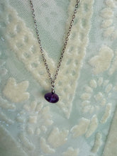 Load image into Gallery viewer, Amethyst Dainty Pendant Necklace

