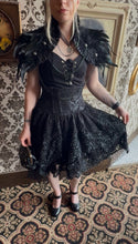Load image into Gallery viewer, Verity Black Corset Waist Mesh and Tulle Skirt
